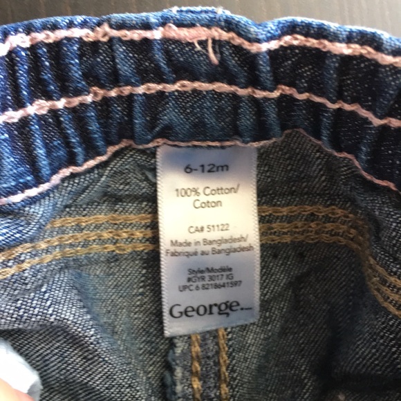 3/$25 George Dark Wash Jeans with Heart Pockets - Picture 7 of 7